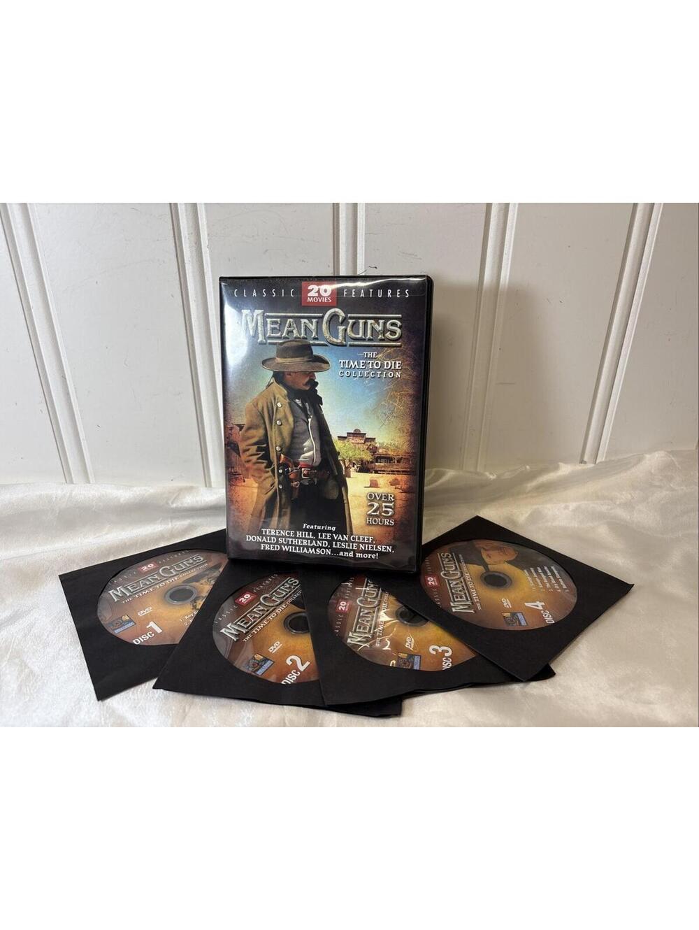 Mean Guns 20 Movie Pack DVD Great Condition Donald Sutherland&Lee Van Cleef, Etc
